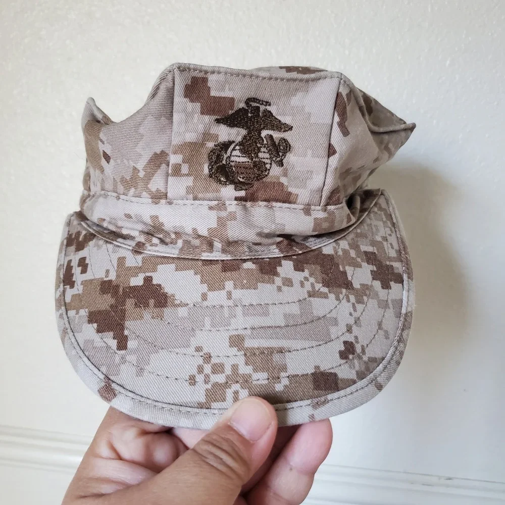 USMC MARPAT Desert Garrison Cover Sekri Industries Digital Camo Utility Cap Sz S